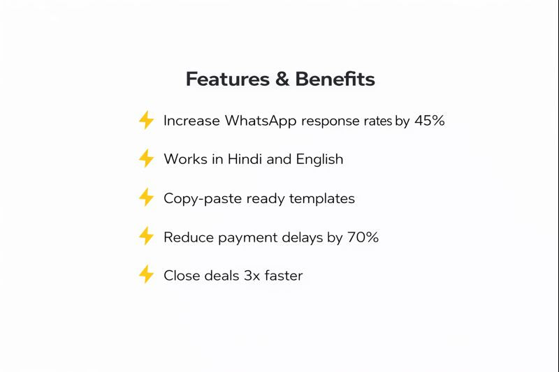 Whatsapp sales & follow up template kit